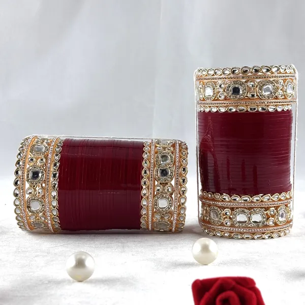 Blood_Red_Alloy,_Acrylic_Plastic_Bridal_Golden_Chooda_Set