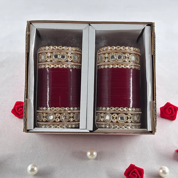 Blood_Red_Alloy,_Acrylic_Plastic_Bridal_Golden_Chooda_Set