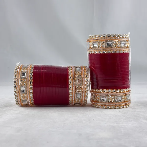 Blood_Red_Alloy,_Acrylic_Plastic_Bridal_Golden_Chooda_Set