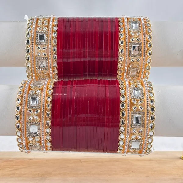 Blood_Red_Alloy,_Acrylic_Plastic_Bridal_Golden_Chooda_Set
