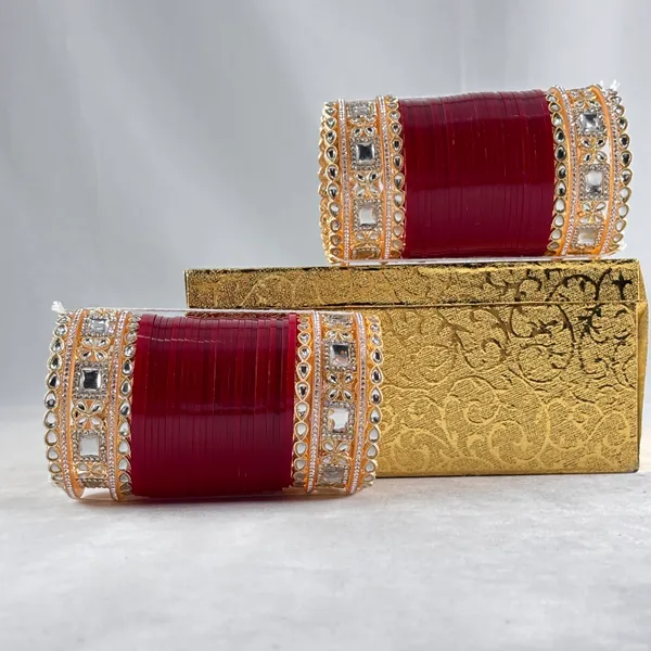 Blood_Red_Alloy,_Acrylic_Plastic_Bridal_Golden_Chooda_Set