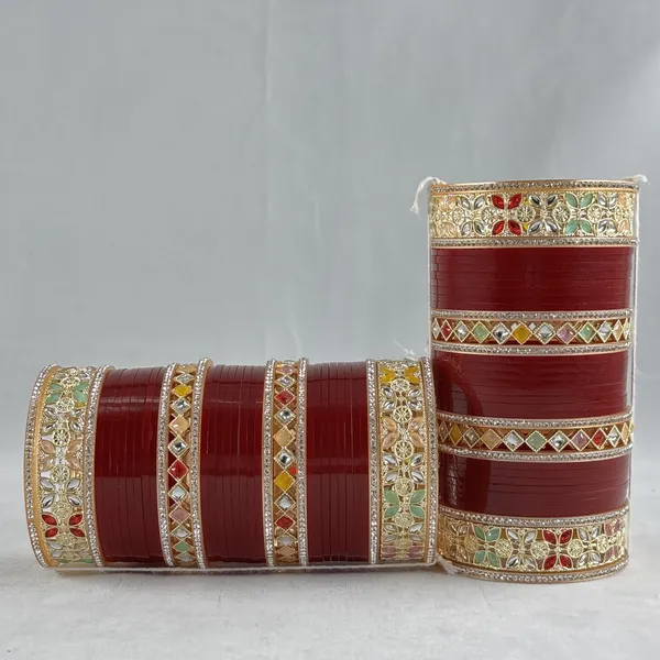 Blood_Red_Alloy,_Acrylic_Plastic_Bridal_Chooda_Set