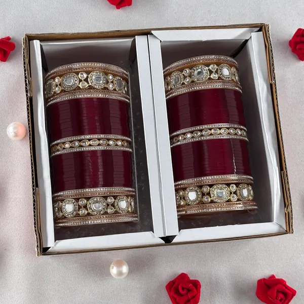 Blood_Red_Alloy,_Acrylic_Plastic_Bridal_Golden_Chooda_Set