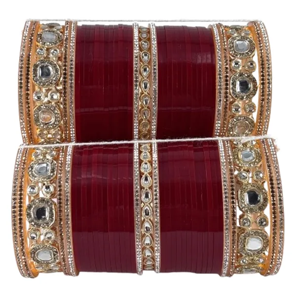 Blood_Red_Alloy,_Acrylic_Plastic_Bridal_Golden_Chooda_Set