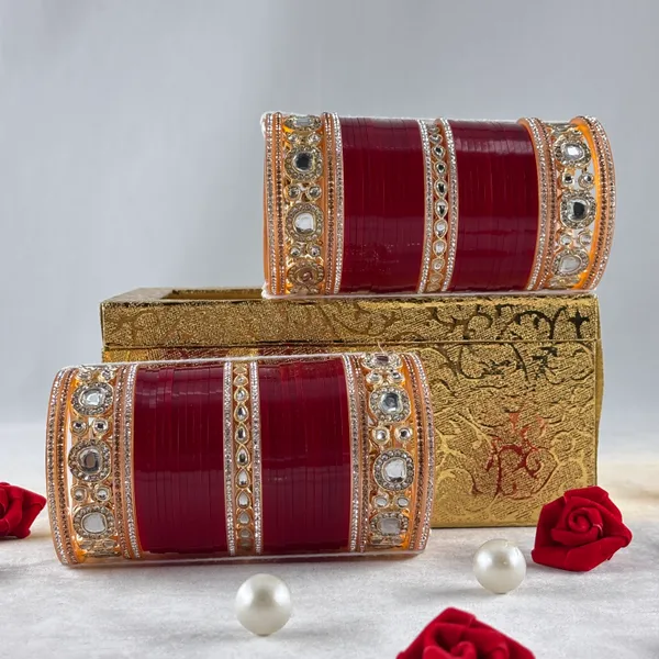 Blood_Red_Alloy,_Acrylic_Plastic_Bridal_Golden_Chooda_Set