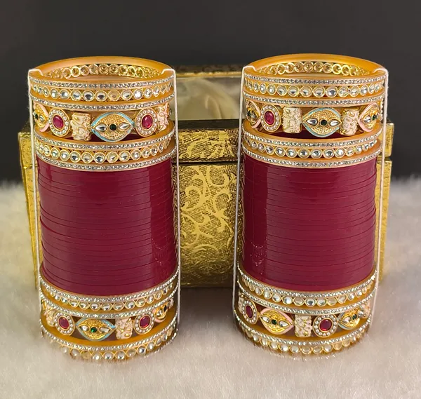Blood_Red_Alloy,_Acrylic_Plastic_Bridal_Chooda_Set