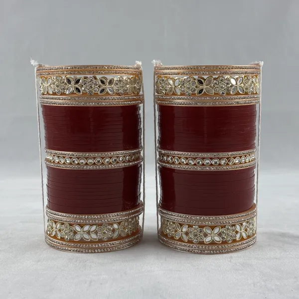 Blood_Red_Alloy,_Acrylic_Plastic_Bridal_Golden_Chooda_Set
