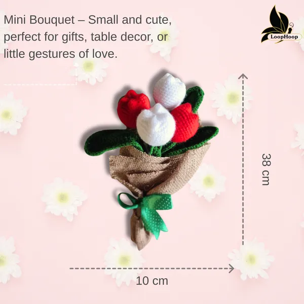 White_Woolen_Flowers_Home_Decor