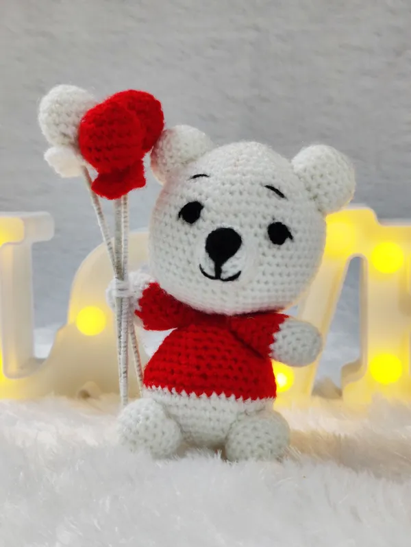 White_Woolen_Teddy_Bear_Handmade_Soft_Toy_For_Kids_&_Babies