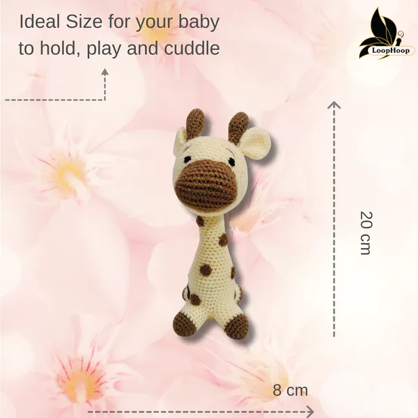 Cream_Woolen_Giraffe_Handmade_Soft_Toy_For_Kids_&_Babies