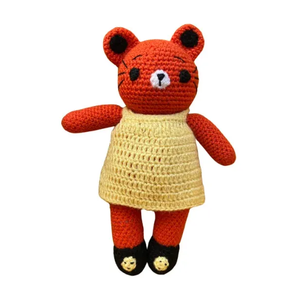Orange_Woolen_Toys_Home_Decor