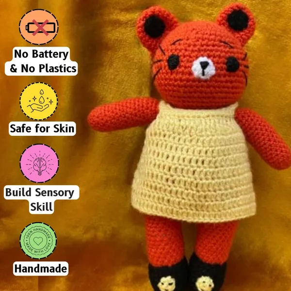 Orange_Woolen_Toys_Home_Decor