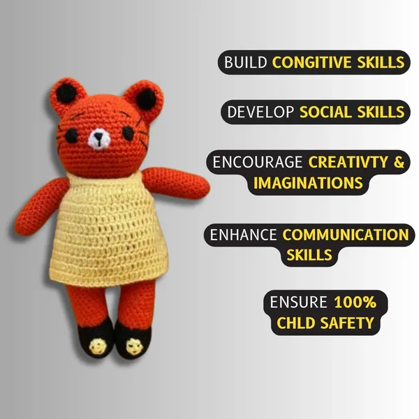 Orange_Woolen_Toys_Home_Decor