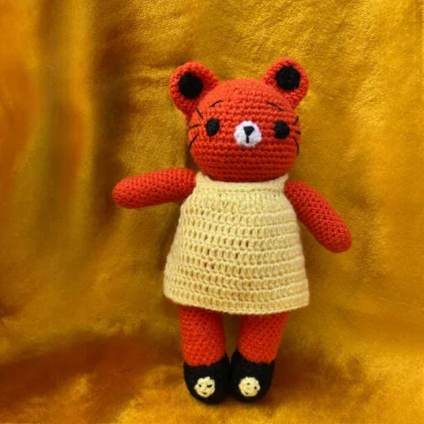Orange_Woolen_Toys_Home_Decor
