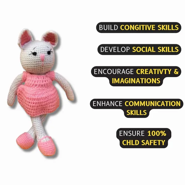 Pink_Woolen_Toys_Home_Decor