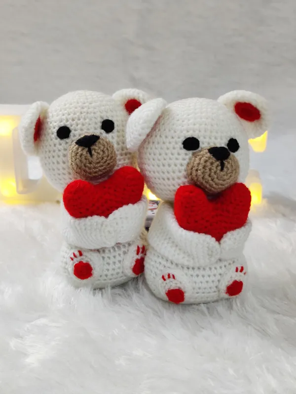 White_Woolen_Elephant_Soft_Handmade_Toy_For_Kids_&_Babies