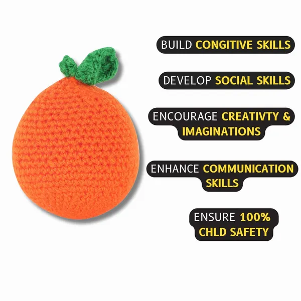 Orange_Woolen_Toys_Home_Decor