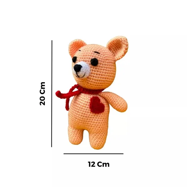 Peach_Woolen_Toys_Home_Decor