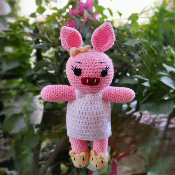 Pink_Woolen_Toys_Home_Decor