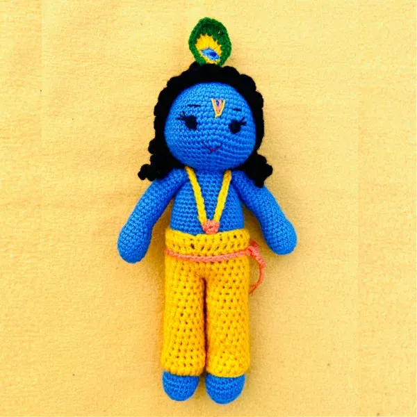 Blue_&_Yellow_Woolen_Krishna_Handmade_Soft_Toy_For_Kids_&_Babies