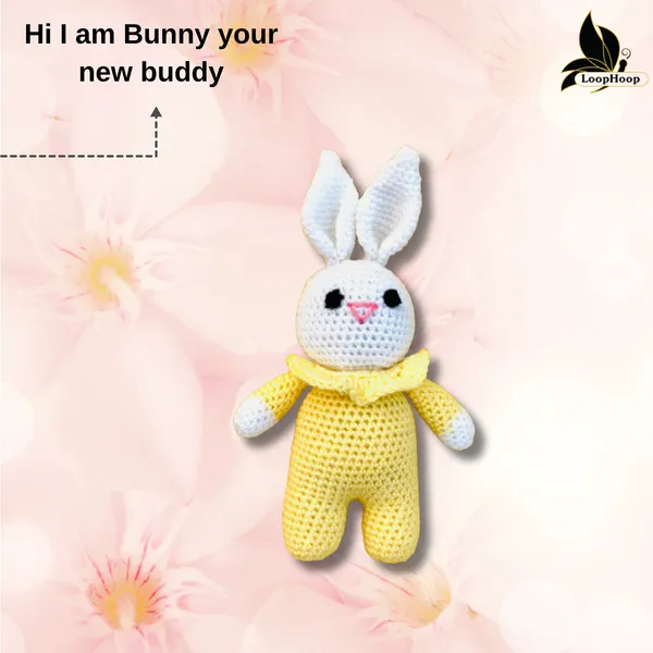 Yellow_Woolen_Bunny_Handmade_Soft_Toy_For_Kids_&_Babies