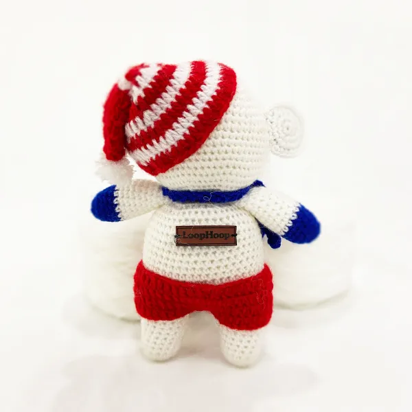 Red_Woolen_Crochet_Elephant_Handmade_Soft_Toy_For_Babies_&_Kids