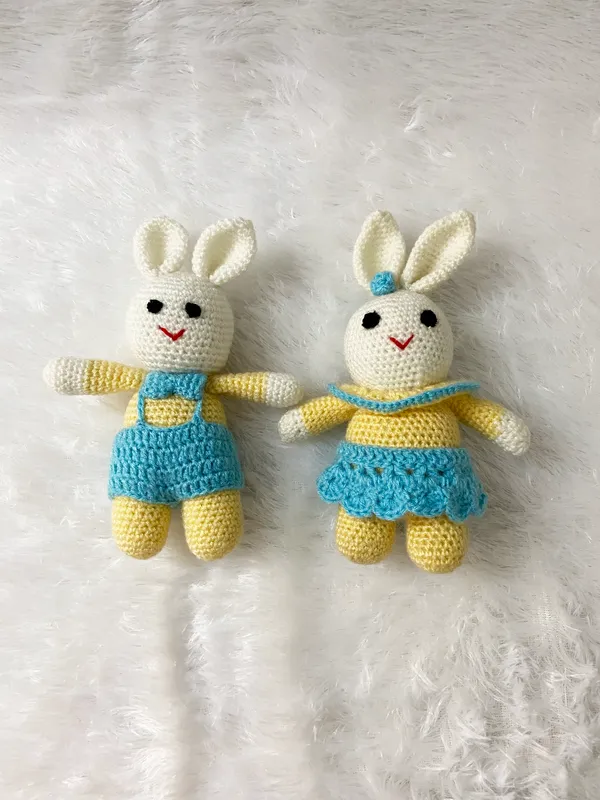 Yellow_Woolen_Rabbit_Soft_Handmade_Toy_For_Kids_&_Babies