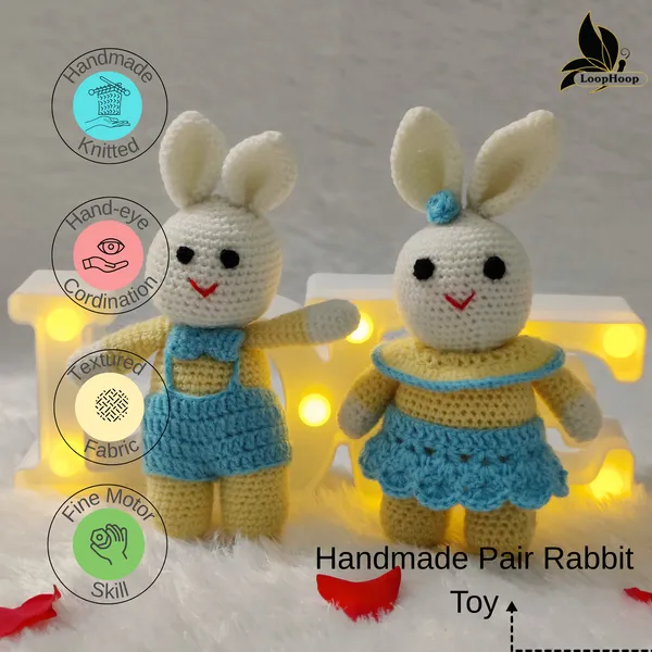 Yellow_Woolen_Rabbit_Soft_Handmade_Toy_For_Kids_&_Babies