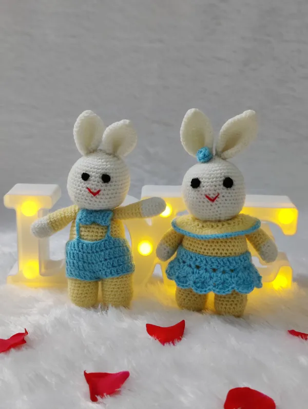 Yellow_Woolen_Rabbit_Soft_Handmade_Toy_For_Kids_&_Babies