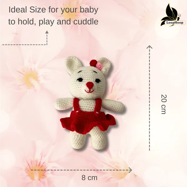 Red_Woolen_Teddy_Handmade_Soft_Toy_For_Kids_&_Babies