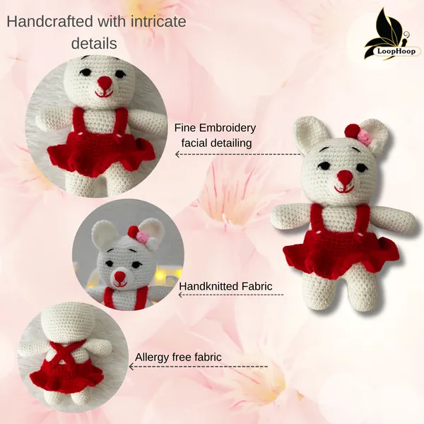 Red_Woolen_Teddy_Handmade_Soft_Toy_For_Kids_&_Babies