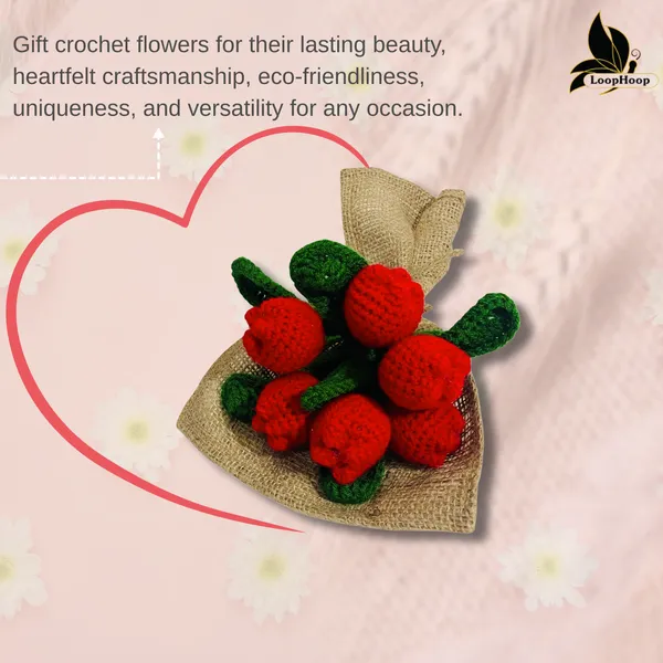 Red_Woolen_Flowers_Home_Decor