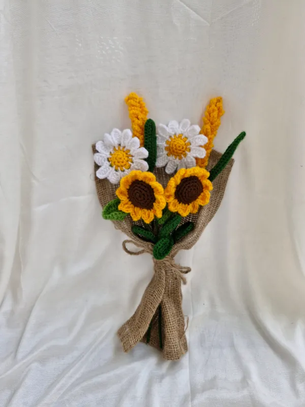 Yellow_Woolen_Flowers_Home_Decor