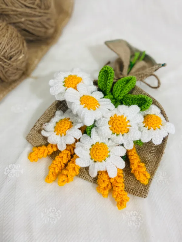 Yellow_Woolen_Flowers_Home_Decor