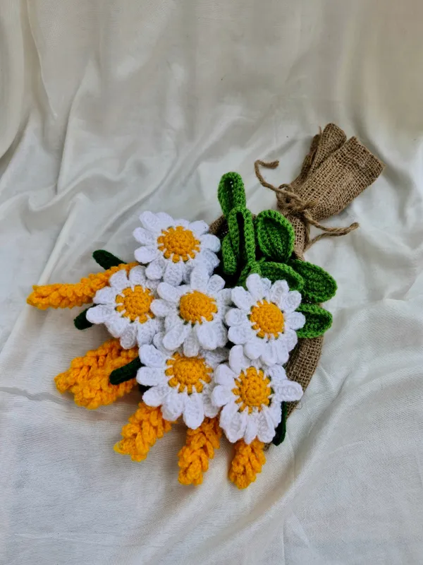Yellow_Woolen_Flowers_Home_Decor