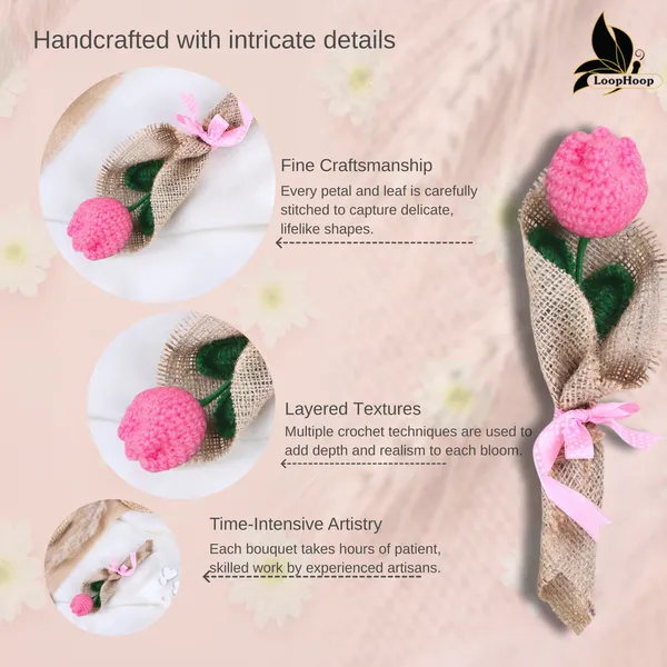 Pink_Woolen_Flower_For_Home_Decor