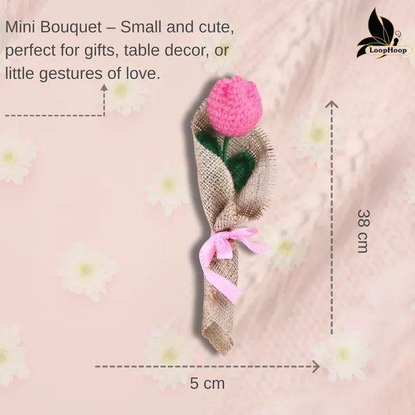 Pink_Woolen_Flower_For_Home_Decor
