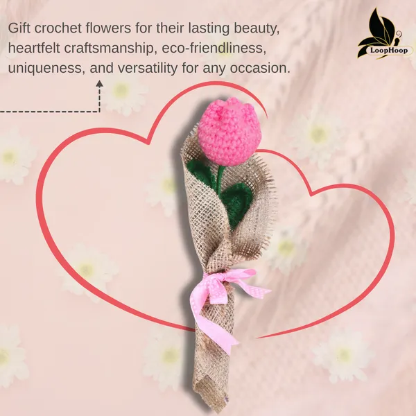 Pink_Woolen_Flower_For_Home_Decor