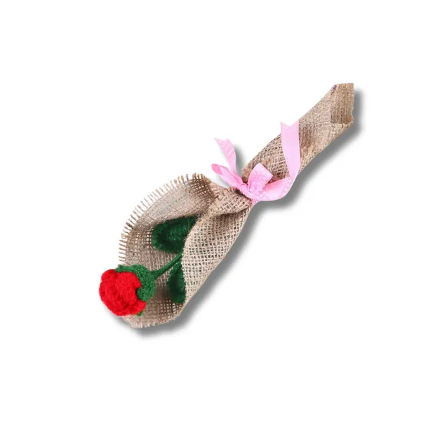 Red_Woolen_Flower_For_Home_Decor