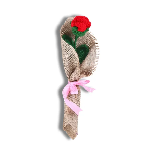 Red_Woolen_Flower_For_Home_Decor