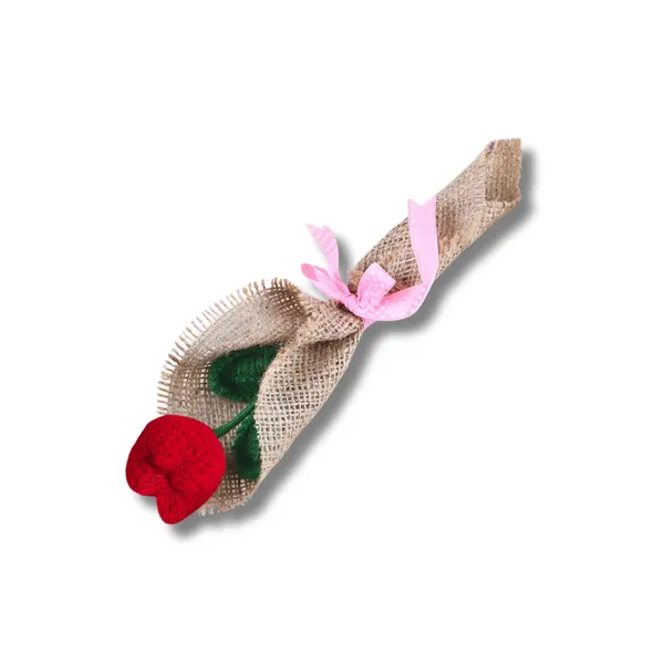 Red_Woolen_Flower_For_Home_Decor