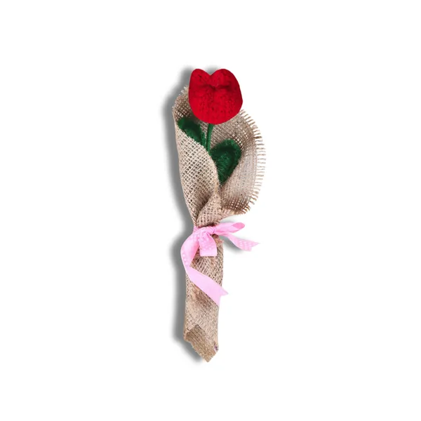 Red_Woolen_Flower_For_Home_Decor
