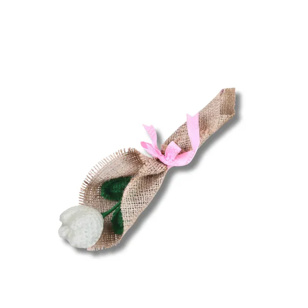 White_Woolen_Flower_For_Home_Decor