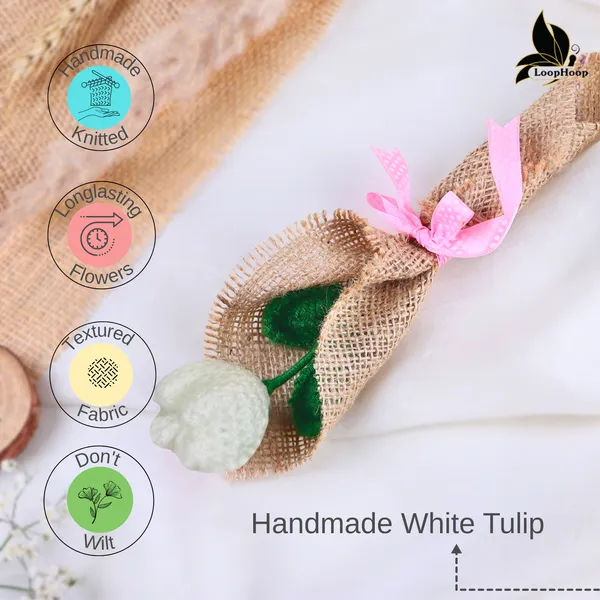 White_Woolen_Flower_For_Home_Decor