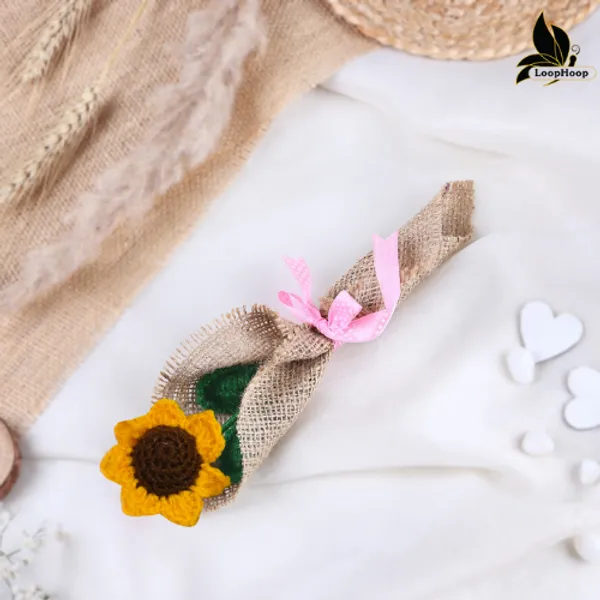 Yellow_Woolen_Flower_For_Home_Decor