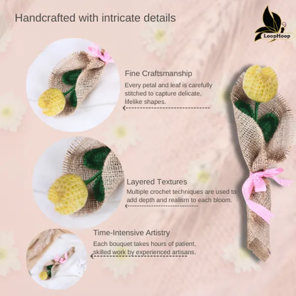 Yellow_Woolen_Flower_For_Home_Decor