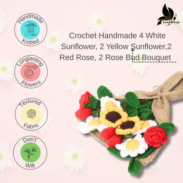 White_Woolen_Flower_For_Home_Decor