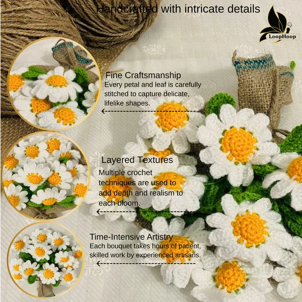 White_Woolen_Flower_For_Home_Decor
