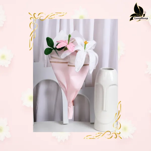 White_Woolen_Flower_For_Home_Decor