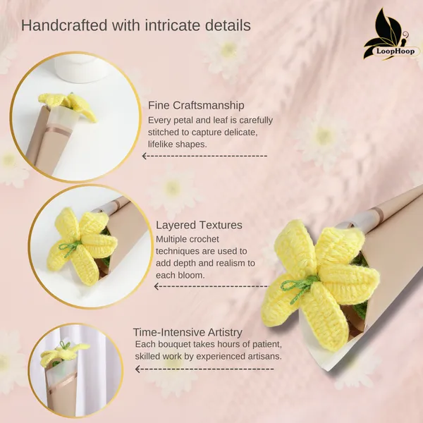 Yellow_Woolen_Flower_For_Home_Decor